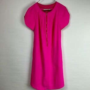 Trina Turk gorgeous pink dress size XS zipper in the front and 2 side pockets